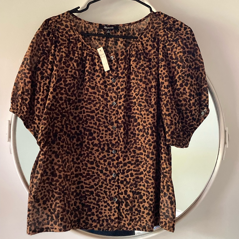 NWT Madewell puff sleeve blouse